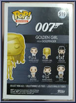 Golden Girl (Goldfinger) from James Bond - Pop! Vinyl Figures manufactured by Funko [Back]