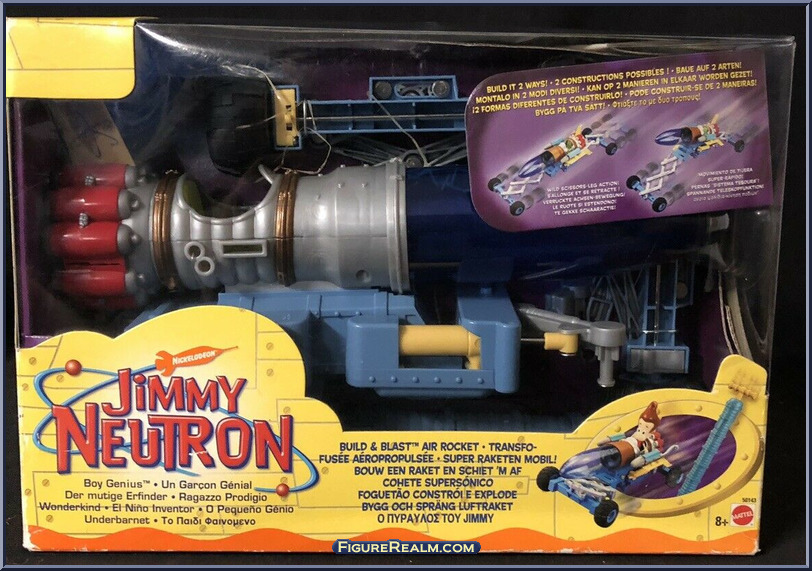 Details about   Jimmy Neutron Boy Genius Build & Blast Air Rocket New Set 50143