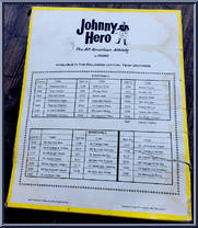 Los Angeles Dodgers from Johnny Hero - Baseball Outfits manufactured by Rosko [Back]