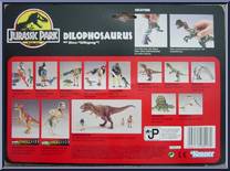 Dilophosaurus from Jurassic Park - Dino-Strike manufactured by Kenner [Back]