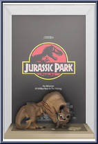 Tyrannosaurus Rex & Velociraptor from Jurassic Park - Pop! Movie Posters manufactured by Funko [Loose]
