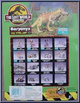 Baryonyx "Steel Jaw" from Jurassic Park - Lost World - Dinos - Series 2 manufactured by Kenner [Back]