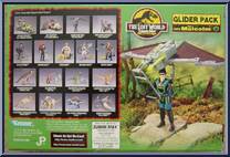 Glider Pack with Ian Malcolm from Jurassic Park - Lost World - Vehicle / Figure Packs manufactured by Kenner [Back]