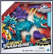 Triceratops from Jurassic World - Hero Mashers manufactured by Hasbro [Front]