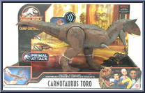 Carnotaurus Toro from Jurassic World - Camp Cretaceous - Control ‘N Conquer manufactured by Mattel [Front]