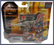 Troodon from Jurassic World - Camp Cretaceous - Attack Pack manufactured by Mattel [Front]