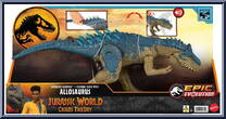 Allosaurus from Jurassic World - Chaos Theory - Ruthless Rampage manufactured by Mattel [Front]