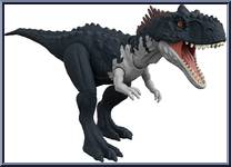 Rajasaurus (Gray) from Jurassic World - Dominion - Roar Strikers manufactured by Mattel [Loose]
