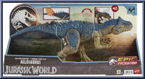 Allosaurus from Jurassic World - Epic Evolution - Ruthless Rampage manufactured by Mattel [Front]