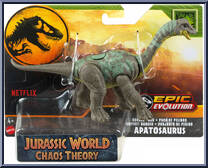 Apatosaurus from Jurassic World - Epic Evolution - Danger Packs - Chaos Theory manufactured by Mattel [Front]