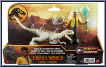 Darius & Atrociraptor Encounter Pack from Jurassic World - Epic Evolution - Packs - Chaos Theory manufactured by Mattel [Front]
