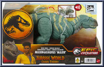 Majungasaurus 'Major' from Jurassic World - Epic Evolution - Wild Roar - Chaos Theory manufactured by Mattel [Front]