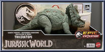 Triceratops from Jurassic World - Epic Evolution - Gigantic Trackers manufactured by Mattel [Front]