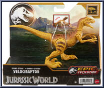 Velociraptor from Jurassic World - Epic Evolution - Strike Attack manufactured by Mattel [Front]