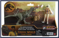 Yaz & Monolophosaurus Rescue Pack from Jurassic World - Epic Evolution - Packs - Chaos Theory manufactured by Mattel [Front]