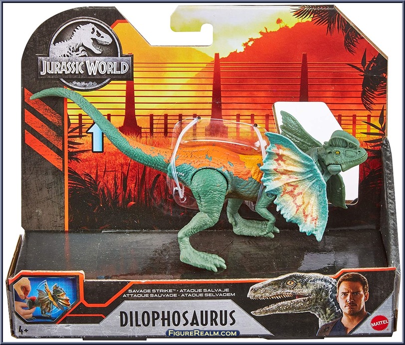 Dilophosaurus - Jurassic World - Primal Attack - Savage Strike - Mattel ...