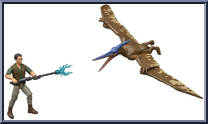 Dr. Henry Loomis & Pteranodon from Jurassic World - Rebirth - Playsets manufactured by Mattel [Loose]