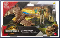 Dr. Henry Loomis & Pteranodon from Jurassic World - Rebirth - Playsets manufactured by Mattel [Front]