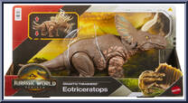 Eotriceratops from Jurassic World - Rebirth - Gigantic Thrashers manufactured by Mattel [Front]