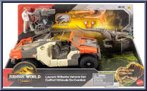 Launch 'N Battle Vehicle Set from Jurassic World - Rebirth - Playsets manufactured by Mattel [Front]