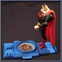 Superman (Black Uniform) from Justice League - Basic Series manufactured by Mattel [Loose]