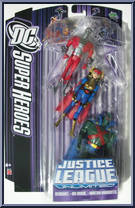 Deadshot / Big Barda / Martian Manhunter from Justice League Unlimited - 3-Packs - DC Super Heroes - Purple Cards manufactured by Mattel [Front]