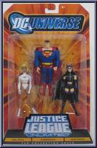 Galatea / Superman / Huntress from Justice League Unlimited - 3-Packs - DC Universe manufactured by Mattel [Front]