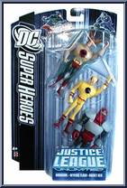 Hawkman / Reverse Flash / Rocket Red from Justice League Unlimited - 3-Packs - DC Super Heroes - Purple Cards manufactured by Mattel [Front]