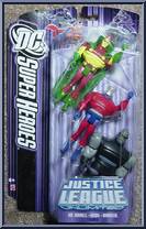 Mr. Miracle / Orion / Darkseid from Justice League Unlimited - 3-Packs - DC Super Heroes - Purple Cards manufactured by Mattel [Front]