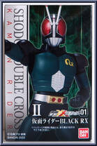 Kamen Rider (Black RX) from Kamen Rider - SHODO-XX (Double Cross) - Shodo 01 manufactured by Bandai [Front]