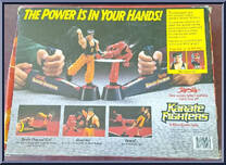 Dragon Kick vs. The Red Ninja from Karate Fighters - Basic Series manufactured by Milton Bradley [Back]
