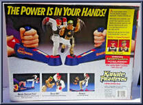 Kick Star vs. Corporal Punishment from Karate Fighters - Basic Series manufactured by Milton Bradley [Back]
