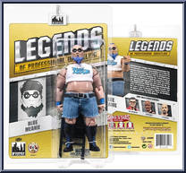 Blue Meanie (White Shirt) from Legends of Professional Wrestling - Yellow Cards manufactured by Figures Toy Company [Front]