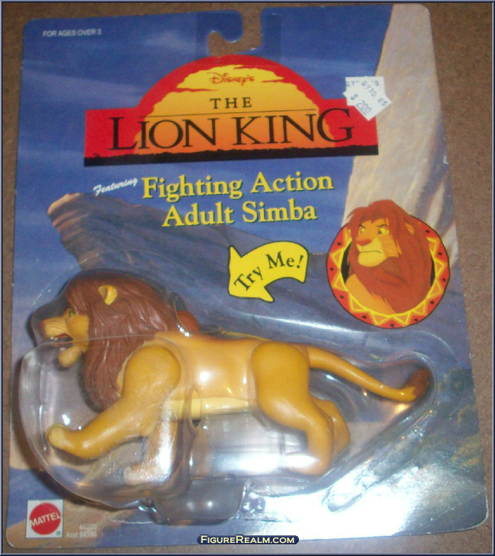 Simba (Adult Fighting Action) - Lion King - Action Figures - Mattel ...