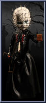 Pinhead from Living Dead Dolls - Hellraiser manufactured by Mezco [Loose]