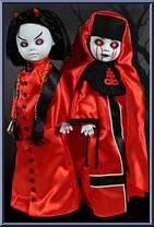 Sinister Minister & Bad Habit (Red) from Living Dead Dolls - Exclusives manufactured by Mezco [Loose]