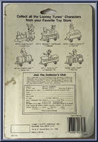 Daffy Duck (Firetruck) from Looney Tunes - Orange Cards manufactured by ERTL [Back]