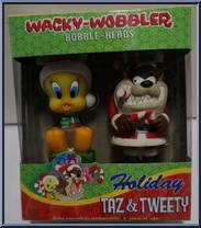 Taz & Tweety (Holiday) from Looney Tunes - Wacky Wobblers manufactured by Funko [Front]