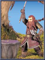 detaljer præsentation Athletic Gimli (Axe Swinging) (Ring Pedstal) - Lord of the Rings - Fellowship of the  Ring - Series 2 - Toy Biz Action Figure