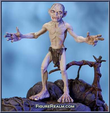 Lord of the Rings GOLLUM with sound base toy biz complete hobbit