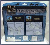 lord of the rings trilogy legolas with rohan armor action figure