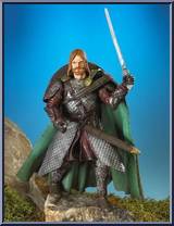 Gamling in Rohan Armor (with Weapons)