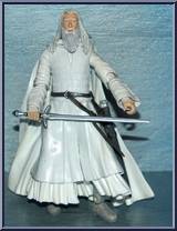 Gandalf the White (Staff Extending Action) from Lord of the Rings - Trilogy - Two Towers - Series 2 manufactured by Toy Biz [Loose]