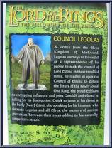 Legolas (Council) from Lord of the Rings - Trilogy - Fellowship of the Ring - Series 5 manufactured by Toy Biz [Back]