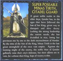 Minas Trith Citadel Guard from Lord of the Rings - Trilogy - Return of the King - Series 4 manufactured by Toy Biz [Back]
