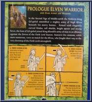 Prologue Elven Warrior from Lord of the Rings - Trilogy - Fellowship of the Ring - Series 1 manufactured by Toy Biz [Back]
