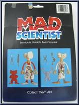 Mad Scientist (Gray Pants) from Mad Scientist - Bendables manufactured by Arco [Back]