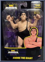 Andre the Giant (Black) from Major Wrestling Figure Podcast - Big Rubber Guys manufactured by Unknown [Front]