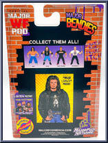 Raven (Bloody Chase) from Major Wrestling Figure Podcast - Major Bendies - Extreme Series 1 manufactured by Unknown [Back]
