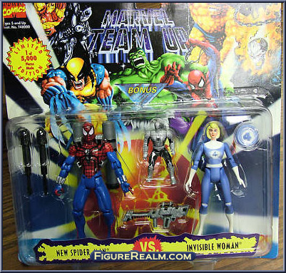 New Spider-Man / Invisible Woman - Marvel - Team-Up - Toy Biz Action Figure